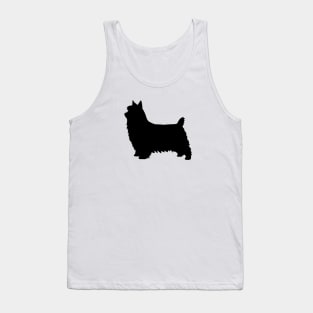 Silky Terrier Silhouette Tank Top